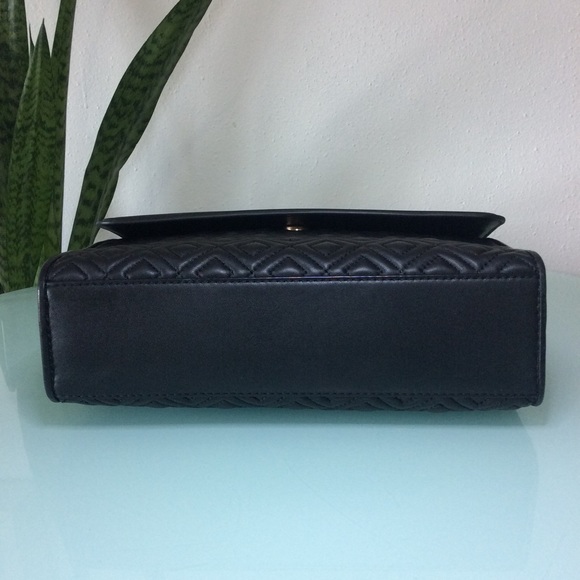 Authentic Tory Burch Black Large Fleming Convertible Shoulder Bag Crossbody - Picture 7 of 16